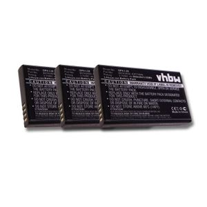 Batterie téléphone vhbw 3x Batteries compatible avec Tunstall 7202 De