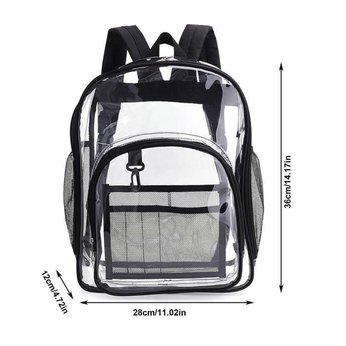 Sac a shop dos transparent