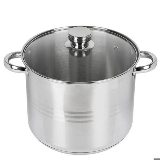 Marmite Grande Capacité 70 L - Acier Inoxydable 201, Diamètre 45 Cm - Pour Cuisson, Braisage, Maintien Au Chaud