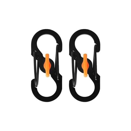 Lot De 20 Mini Mousquetons En Métal Avec 3 Cordes Mousquetons En