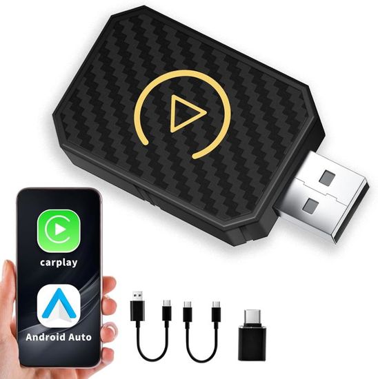 ForGue Adaptateur CarPlay Sans Fil Pour Peugeot 2008 2013-2025