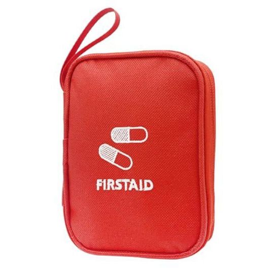 Trousse De Premiers Soins Vide Rouge – 21x13x6 Cm – Compacte Et Légère Pour Voiture, Maison, Extérieur