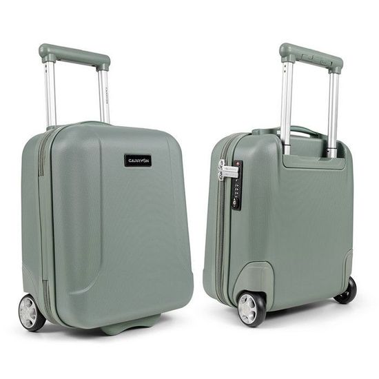 CarryOn Skyhopper Valise Cabine Rigide 55cm TSA - Bagage Main S Beige Avec Travel ID