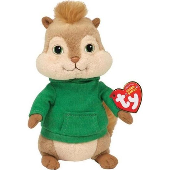 Peluche Theodore Alvin et les Chipmunks 16 cm Cdiscount Jeux Jouets