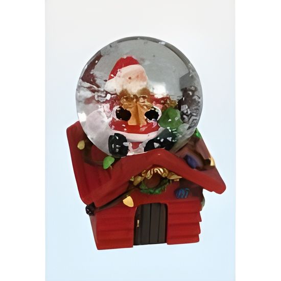 FIGURINE COUPLE MANCHOTS AVEC BOULE NEIGE