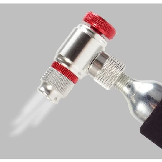 Tête De Pompe à Vélo Double Valve - Compatible Schrader Et Presta - En Plastique Robuste, Dimensions 61x21x43 Mm