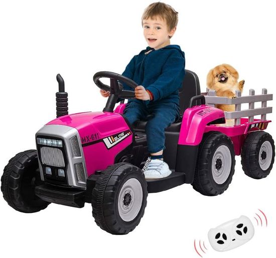 Tracteur électrique pour enfants Esus 24v avec roues en gomme EVA e