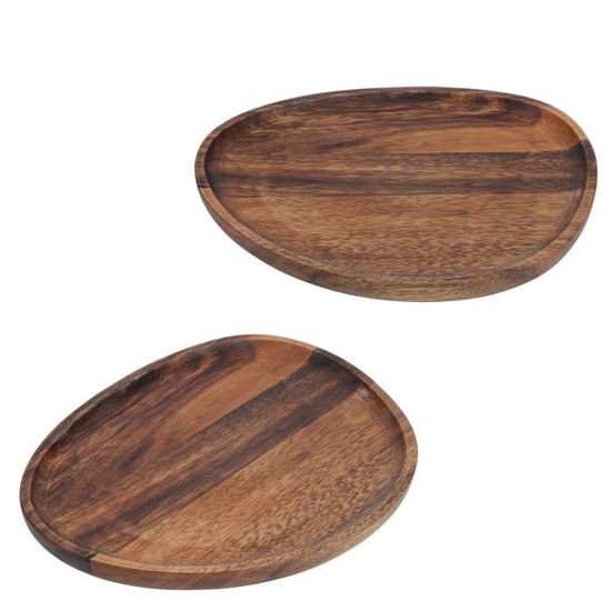 Plateau Photo En Plâtre Blanc - Forme Ovale Irrégulière, Pour Présenter Bijoux, Objets Déco (14.5x12cm)