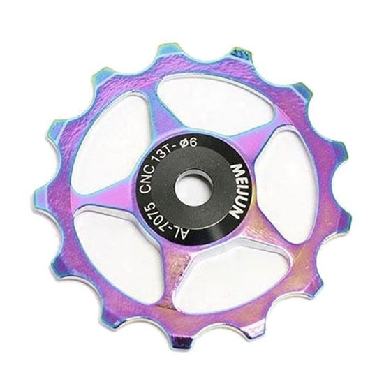 Poulies De Dérailleur VTT 11T - Alliage Aluminium + Roulement Céramique - Couleurs Noir, Rouge, Bleu, Or - Pour Dérailleurs Route Et VTT