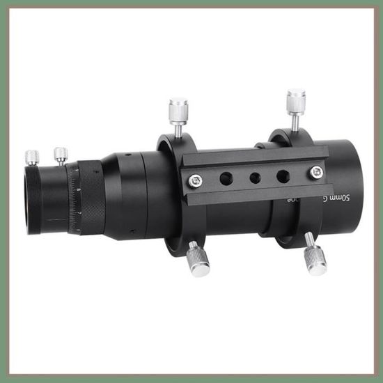 HURRISE Chercheur 50mm Double Helical Focuser Guide Scope Finderscope ...