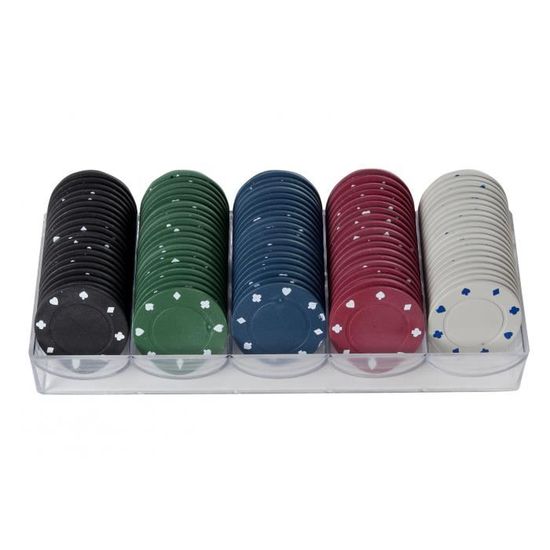Générique Jetons de Poker - Set De 200 Pièces avec Étui,Idéal pour Soirées Entre Amis en Extérieur Ou À La Maison