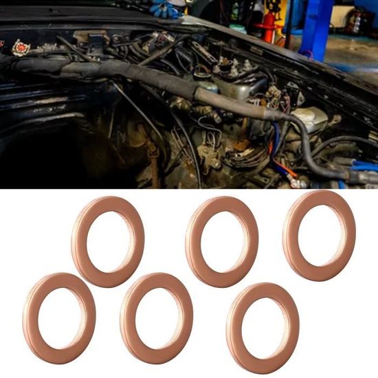 20 Rondelles Plates En Cuivre M8 - 8x18x2 Mm - Joint D'Étanchéité - Marque Uxcell - Idéal Pour Bricolage