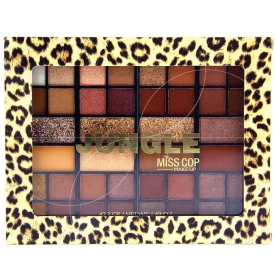 Palette De Maquillage Miss Cop Rayonnante 2 - 15 Fards à Paupières Multicolores, Tons Vibrants