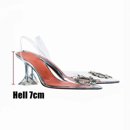 Sandales à Talons Hauts 7cm Pour Danse De Salon - Noir, Mesh, Avec Bouche De Poisson - Chaussures De Danse Confortables Pour Femmes