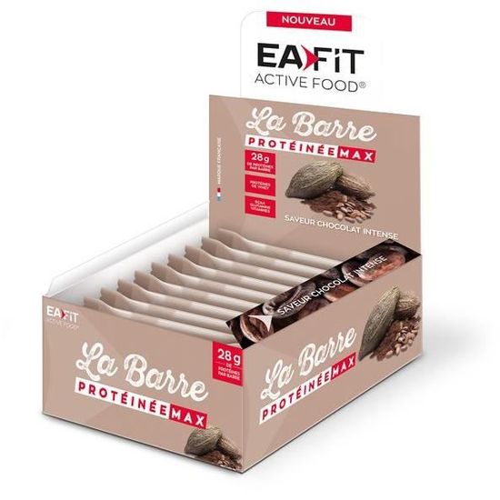 EAFIT - La barre protéinée MAX Chocolat Intense - Présentoir 24 barres