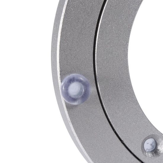 Plateau Tournant Aluminium 25cm - Support Pivotant Pour Table Salle à Manger Et Sculpture