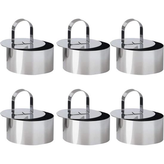Emporte-pièces Ronds Pour Pâtisserie - Lot De 6 Formes - Matériau PP Sécurité - Idéal Halloween, Biscuits