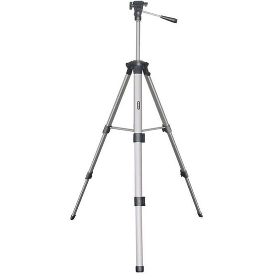 Trépied à colonne avec pieds téléscopiques en aluminium STANLEY - 1-77-201 - Réglable de 60 à 150 cm
