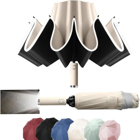 Parapluie Compact Et Coupe-vent Nexrim, Pliable Automatique - Noir, Neuf Avec étiquettes