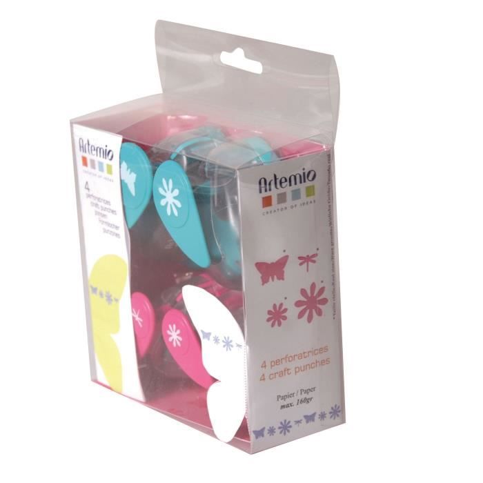 ARTEMIO Kit 4 Perforatrices Fleurs