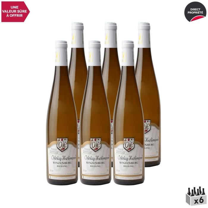 Alsace grand cru Winzenberg Riesling Blanc 2019 - Lot de 6x75cl - Domaine OSTERTAG-HURLIMANN - Vin AOC Blanc d' Alsace