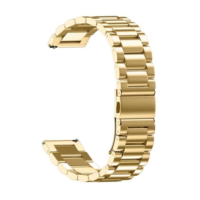 Montre connectée,Bracelet milanais en acier inoxydable pour Xiaomi Huami Amazfit Bip S Lite GTS GTR 2 47mm - Type S1-Gold-For 20mm