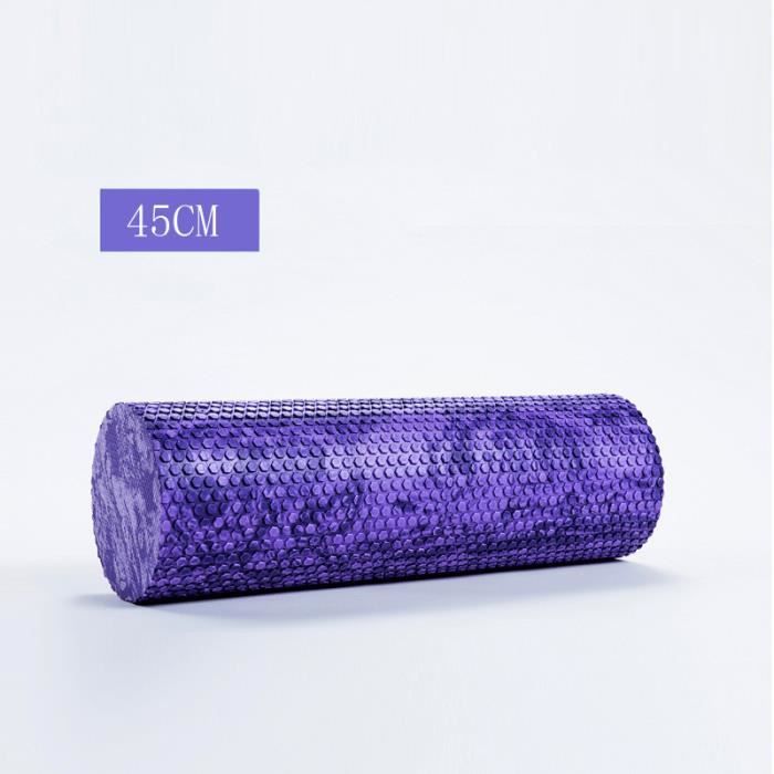 45CM-Rouleau de mousse de Yoga de nuage irisé de bloc de Pilates rouleau flottant à haute densité-violet