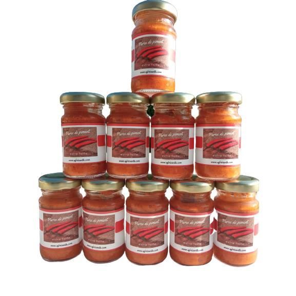 Lot de 10 purées de piments extraforte
