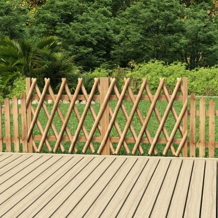 *beau* 4056Haute qualité -Lot de 2 Portillons Portail de jardPortillons de jardin 2 pcs Bois de pin imprégné 300x100 cm