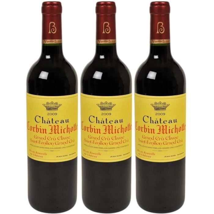 VIN ROUGE Château Corbin Michotte Saint-Emilion Grand Cru Classé Rouge 2009 - Vin AOC Rouge de Bordeaux - Cé184