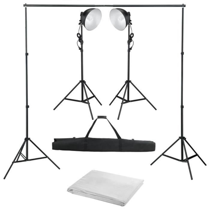 Kit de studio photo avec lampe de studio et toile de fond #140 -PAI