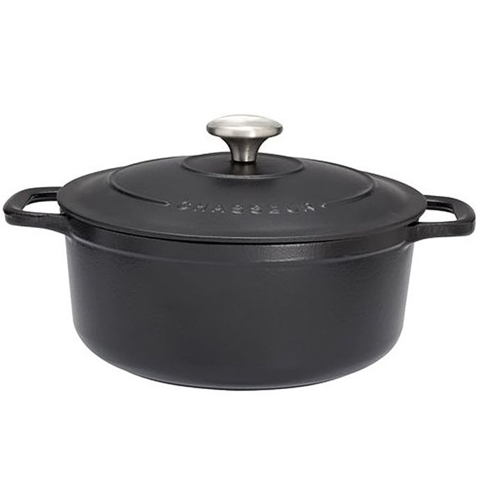 Chasseur - cocotte ronde en fonte émaillée 32cm noir - puc473201
