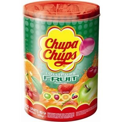 Sucettes Chupa Chups Fruit, 100 pièces