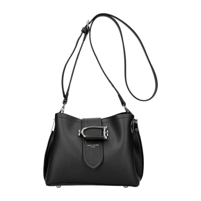 SAC À BANDOULIÈRE NOIR DAVID JONES DE BELLE QUALITÉ