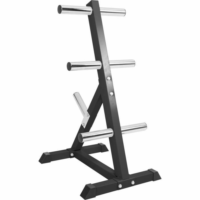 Rack de rangement pour poids Olympiques 4 niveaux 50/51mm noir