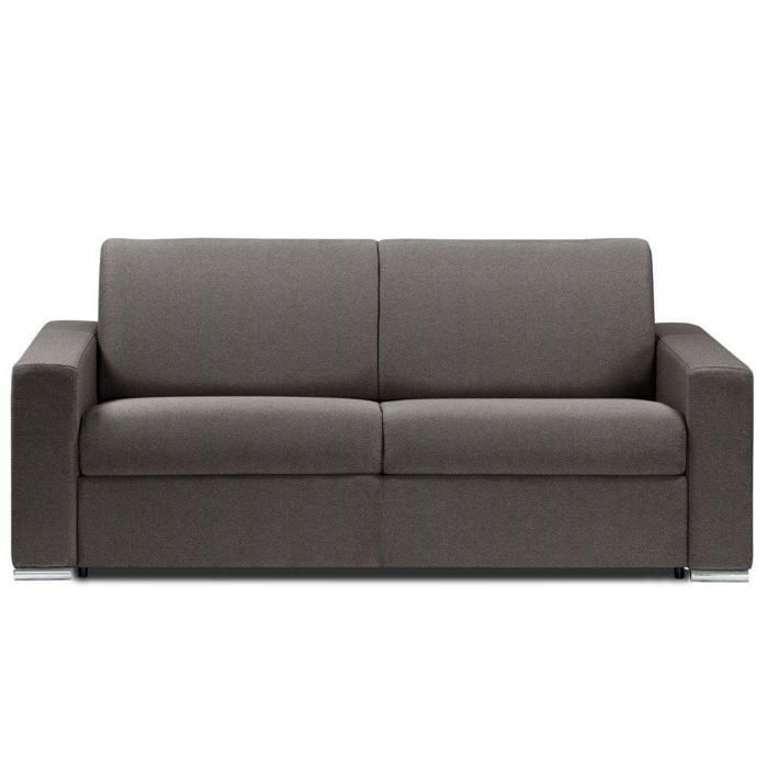 Canapé-Lit 3-4 Places DREAMER Convertible express 160*197*16 tweed marron matelas 16 cm marron Inside75