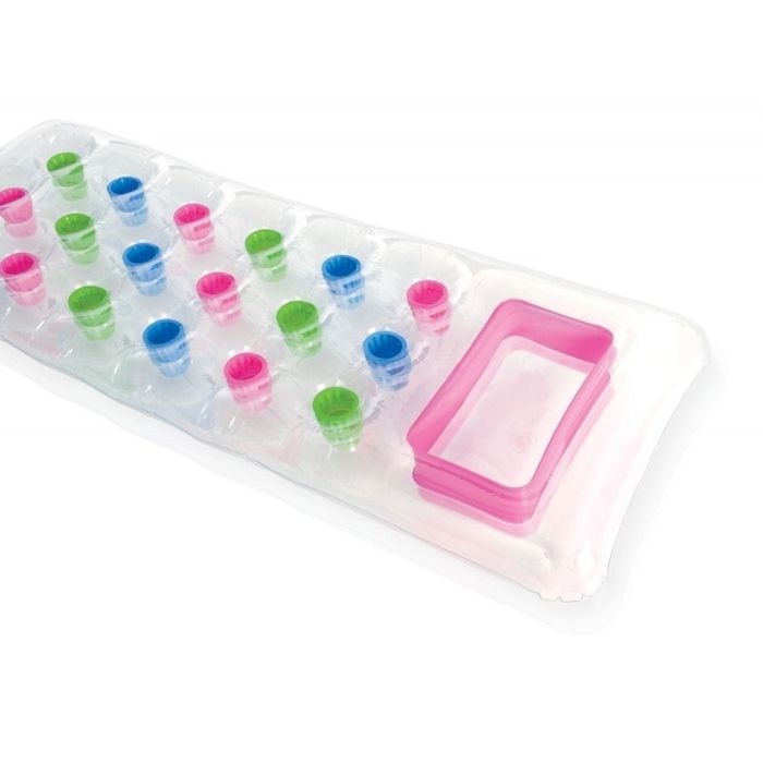 Matelas transparent à poches Intex