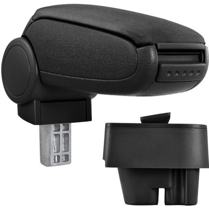 pro.tec accoudoir central spécifique pour Peugeot 207, 207 SW, 207 CC à partir de l'année modèle 2006 - accoudoir avec compartime...
