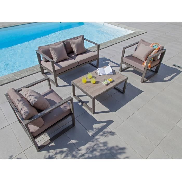 Salon de jardin Diadema taupe