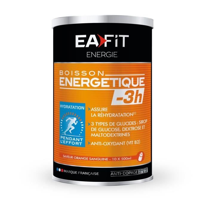 Eafit Boisson Energétique -3H Goût Orange Sanguine 500g