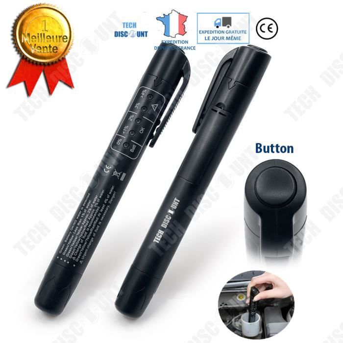 TD® stylo testeur d'humidité liquide de frein professionnel voiture vérification automatique huile véhicule indicateur efficace noir
