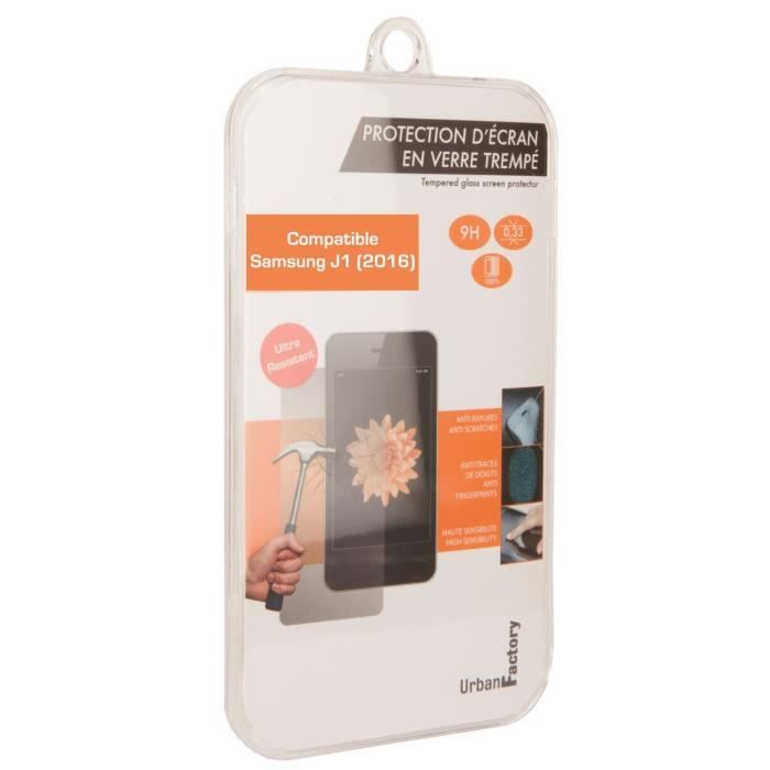 URBAN FACTORY Verre trempé pour Samsung J1 (2016)