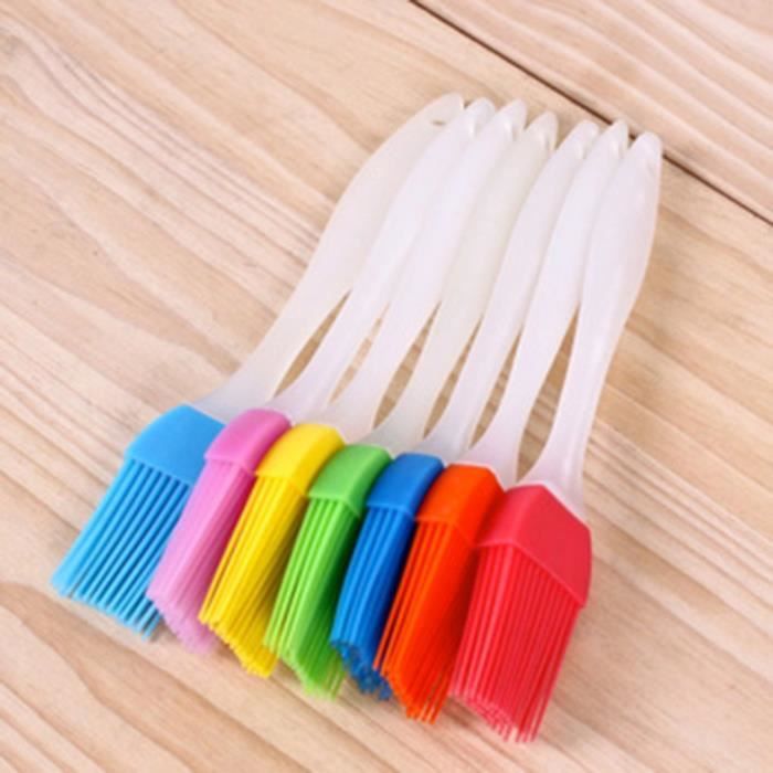 1pc Pinceau Brosse Silicone à huile Pâtisserie Huile Ustensiles de Cuisson Pain BBQ Bâton Brosse Outil Couleur Aléatoire
