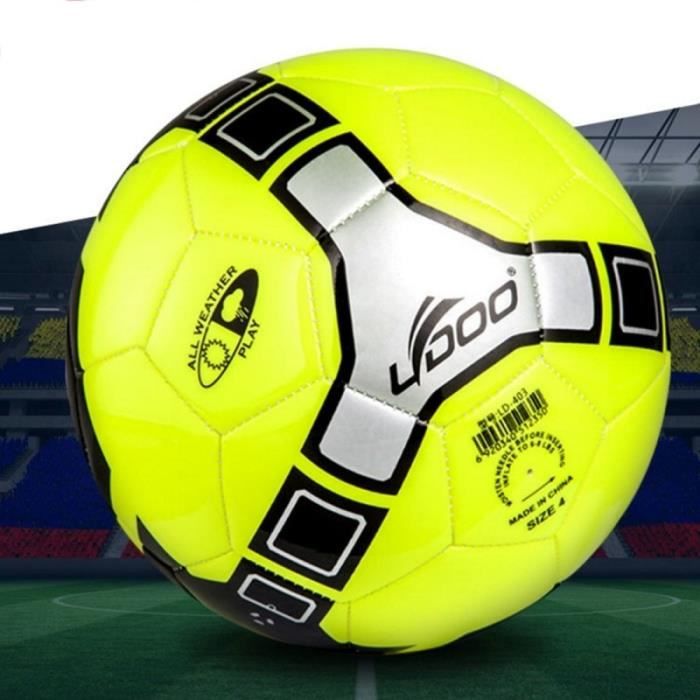 Ballon 19cm cuir PU couture portable Wearable Match Football vert