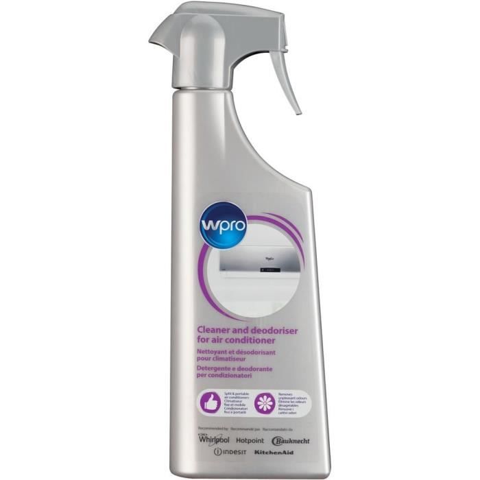 Wpro Spray nettoyant et désodorisant pour climatiseurs fixes et mobiles. 500 ml