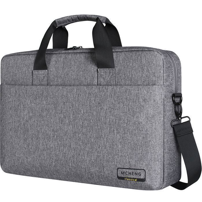 Housse Ordinateur Portable 17,3 Pouces NIDOO - Protection Étanche - Gris Foncé - Multi-Poches