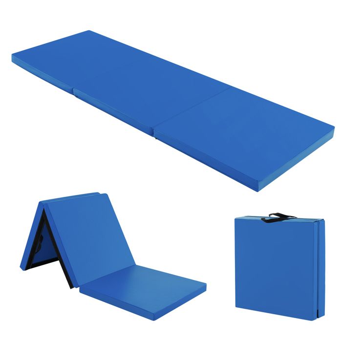 Tapis De Sport Pliable 180x80cm – Épaisseur 5cm, Poignées, Antidérapant – Yoga, Fitness, Pilates, MMA à Domicile