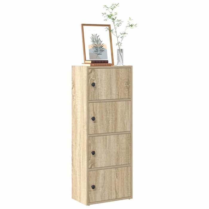 vidaXL Bibliothèque chêne sonoma 40x24x102 cm bois dingénierie étagère à livres support de rangement support à livres 860375