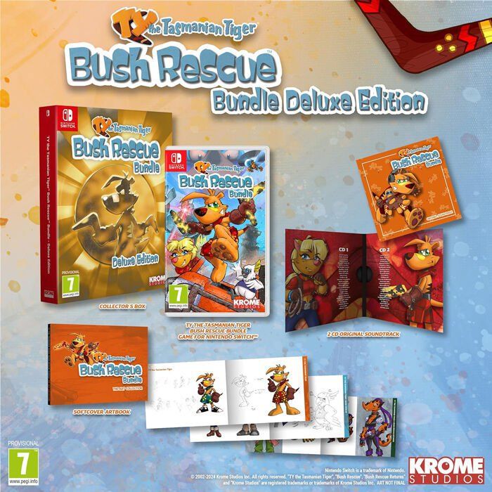 Just For Games Ty The Tasmanian Tiger Bush Rescue Bundle Deluxe Edition Nintendo Switch