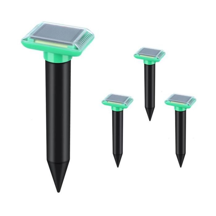 Repulsif Taupe Solaire à Ultrasons Et Vibrations - 8 Pièces, Pour Jardin Et Pelouse, écologique